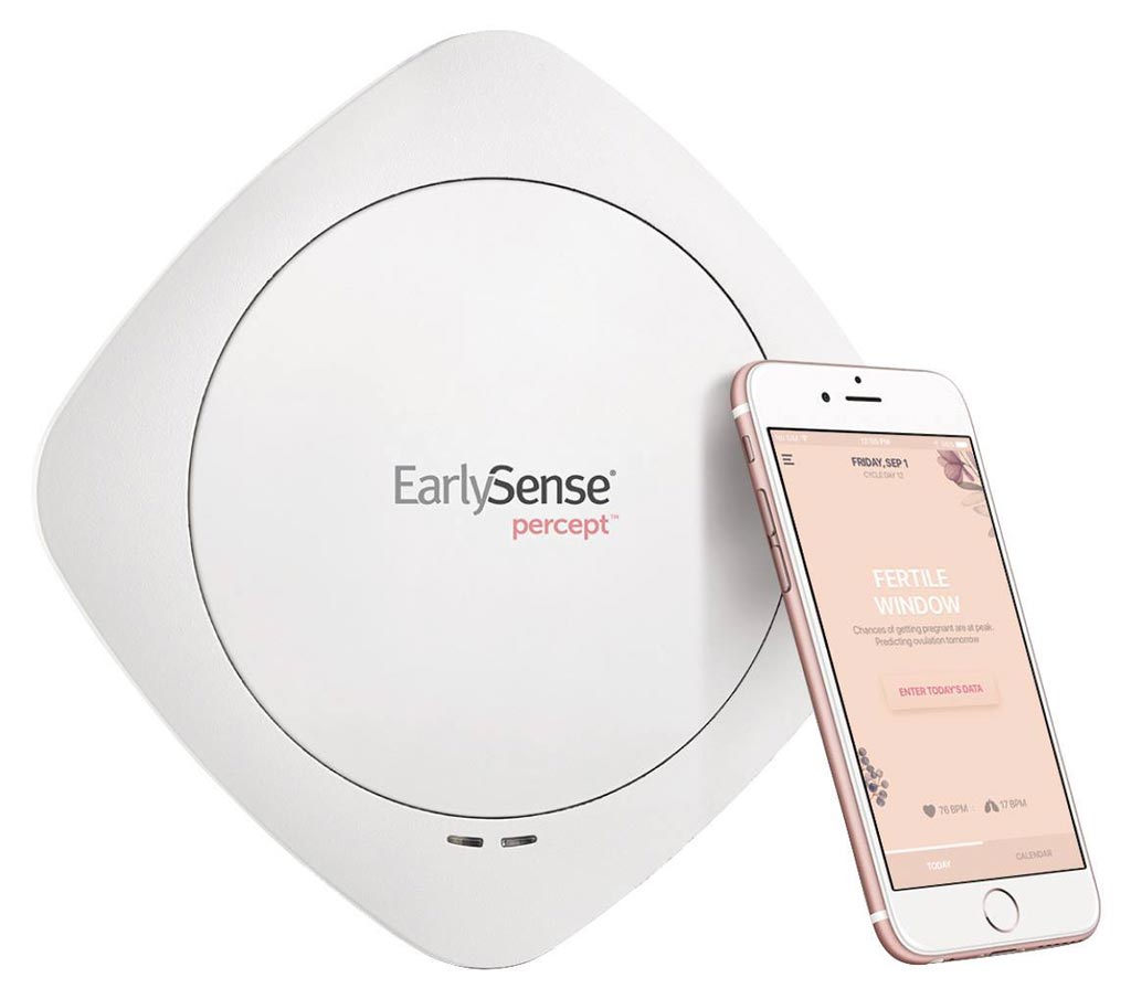 Image: The Percept system helps women track their fertility window (Photo courtesy of EarlySense).
