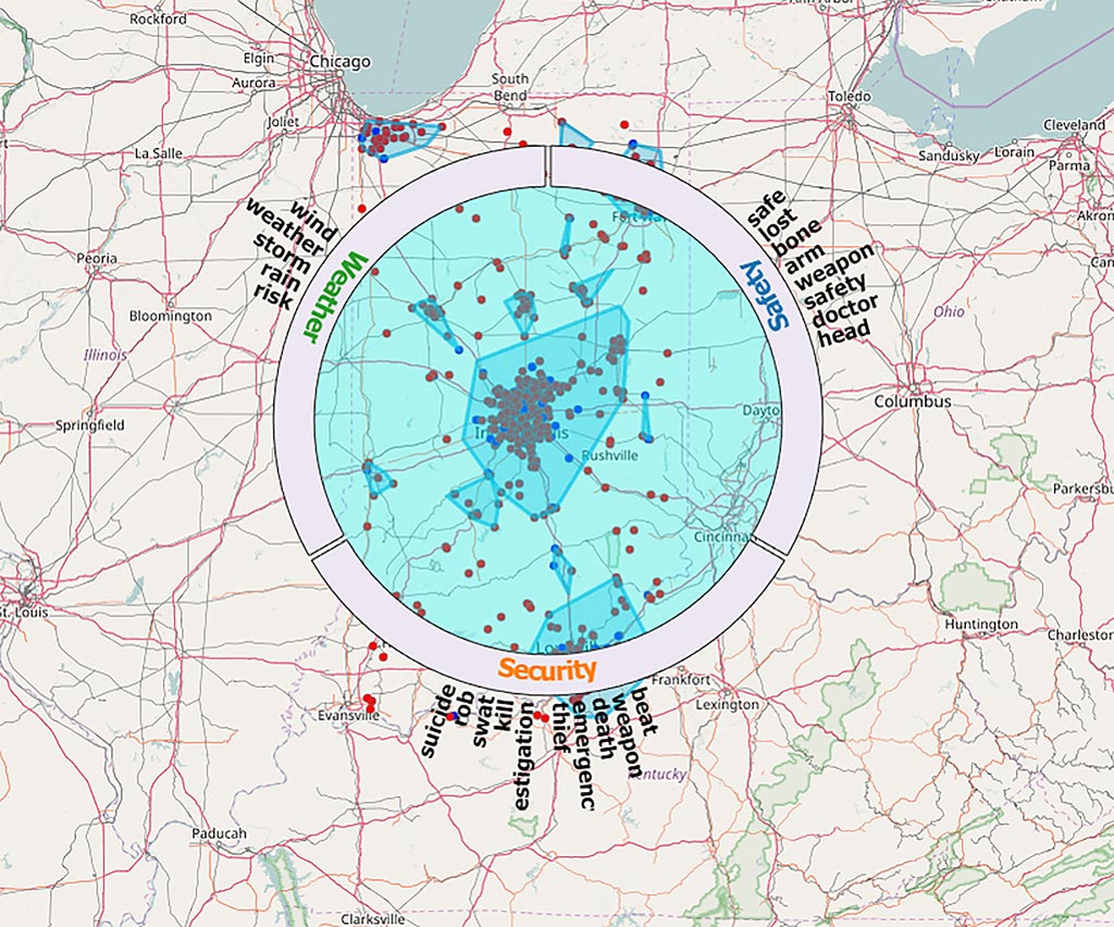 Image: A browser-based platform filters tweets and Instagram posts (Photo courtesy of Jiawei Zhang/ Purdue University).