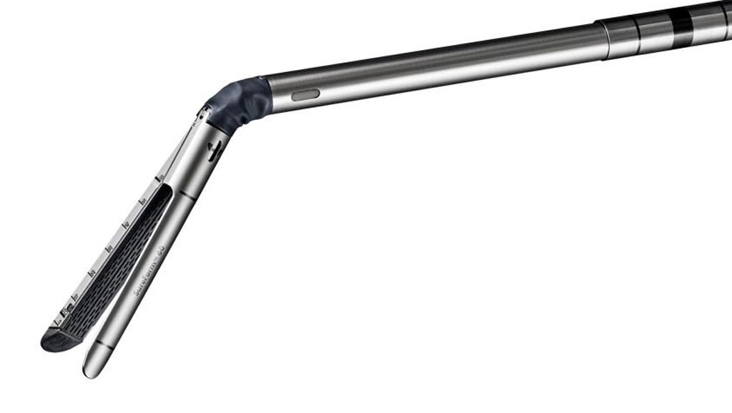 Image: The da Vinci SureForm 60 surgical stapler (Photo courtesy of Intuitive Surgical).