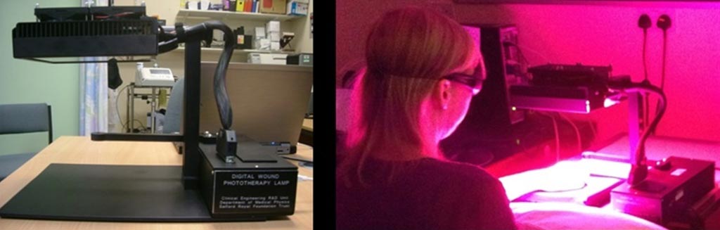 Image: The low-level light therapy device (Photo courtesy University of Manchester).