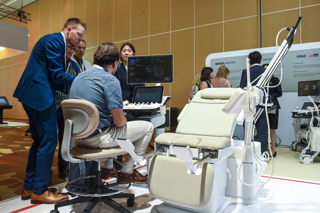 Image: The prototype HERA I10 chair-type ultrasound system (Photo courtesy of Samsung Medison). Image: The prototype HERA I10 chair-type ultrasound system (Photo courtesy of Samsung Medison).