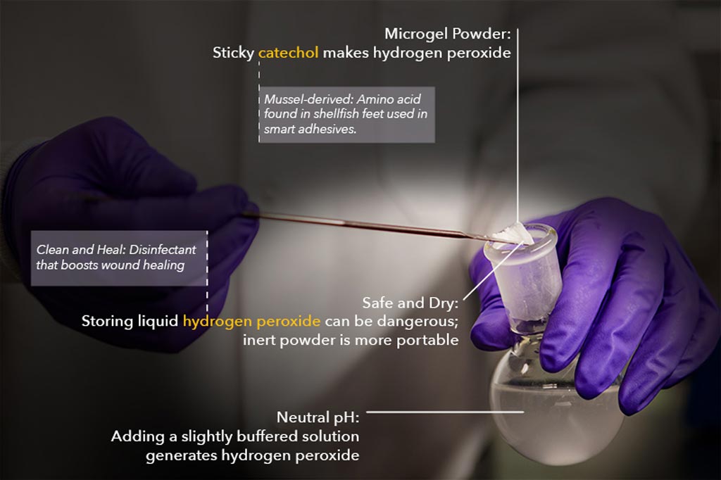 Image: A new study asserts that microgel powder can disinfect wounds (Photo courtesy of MTU).