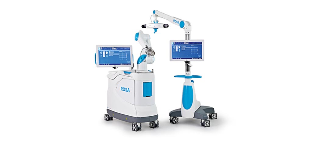 Image: The ROSA TKR stereotaxic instrumentation system (Photo courtesy of Zimmer Biomet).