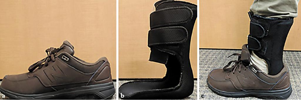 Image: The innovative brace is designed to give seniors more confidence when walking (Photo courtesy of Baylor College of Medicine).