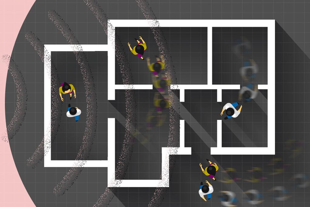 Image: A new study suggests that reflected radio waves can identify behavioral patterns (Photo courtesy of MIT).