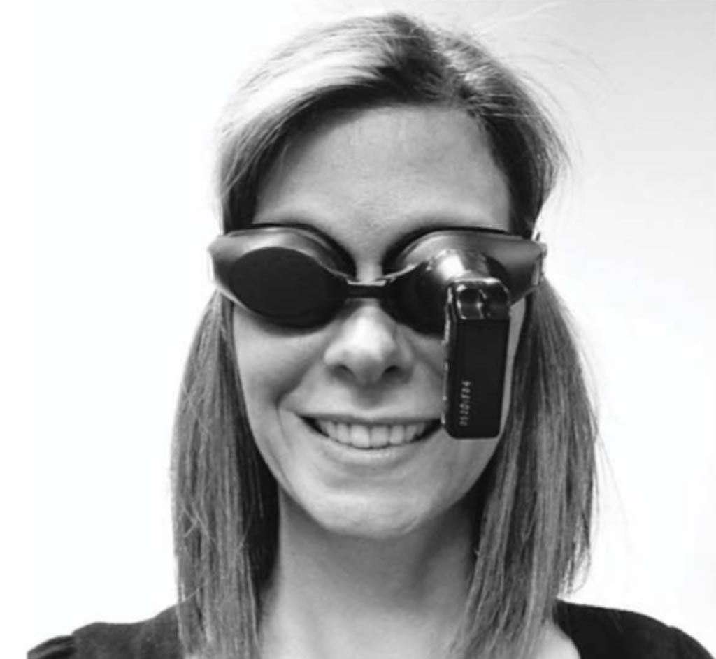 The “dizzy cam” goggles developed by Dr. Welgampola (Photo courtesy of Neurology).