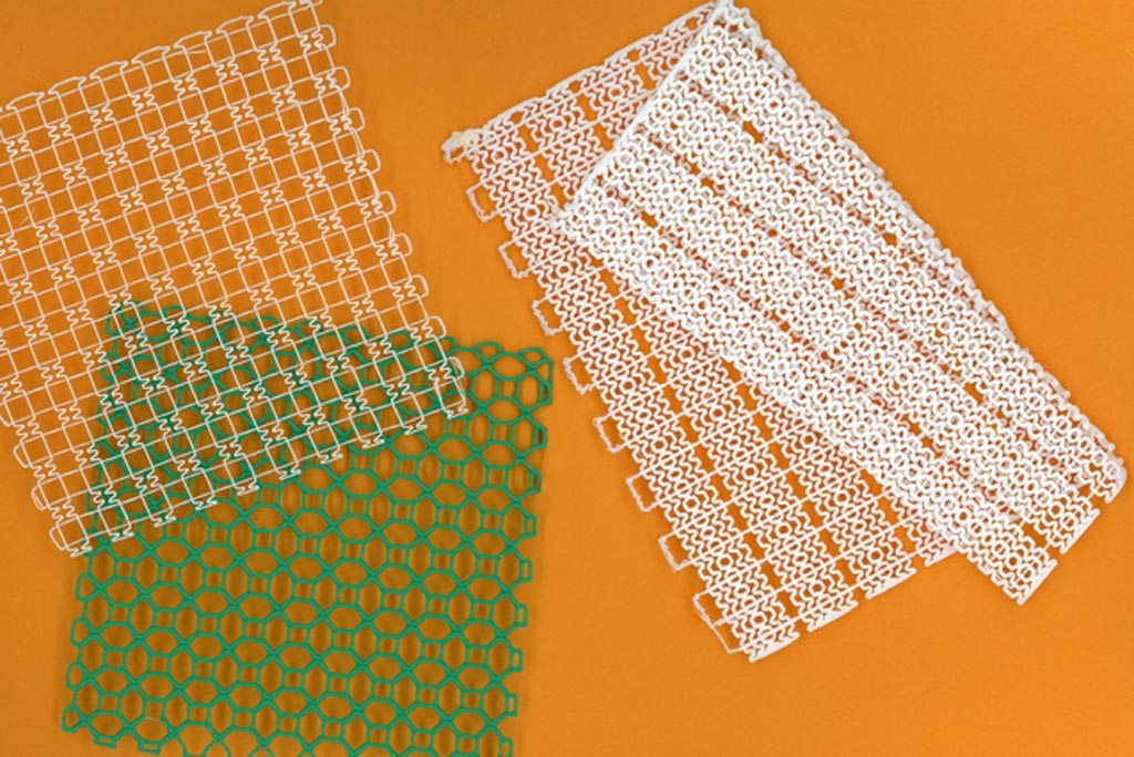 Image: Examples of 3D-printed meshes (Photo courtesy of MIT).