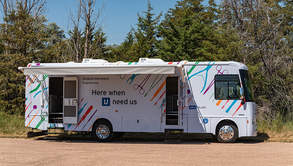 Image: A zero-emission vehicle travels between hospitals to sterilize surgical equipment (Photo courtesy of Winnebago)