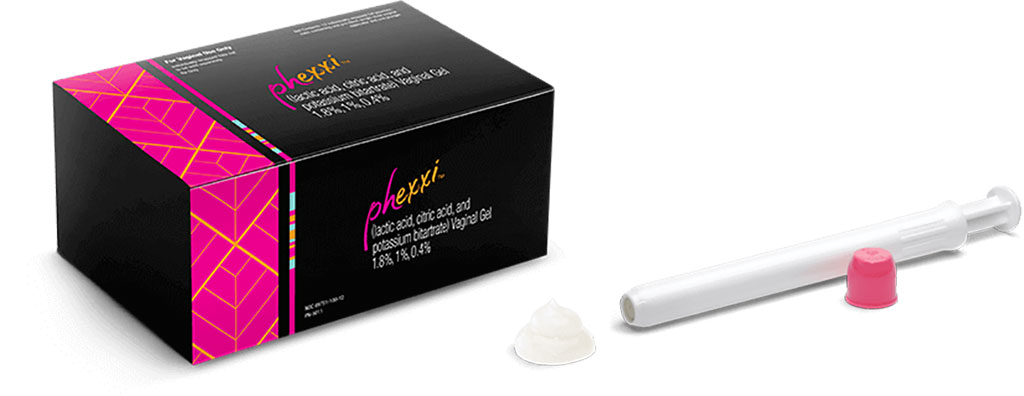 Image: The Phexxi vaginal gel contraceptive system (Photo courtesy of Evofem Biosciences)