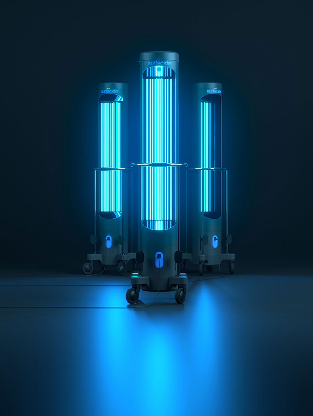 Image: Surfacide Helios System UV Robots (Photo courtesy of Surfacide)