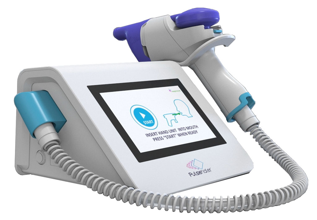 Image: The Pulsehaler non-invasive device respiration device (Photo courtesy of Respinova)