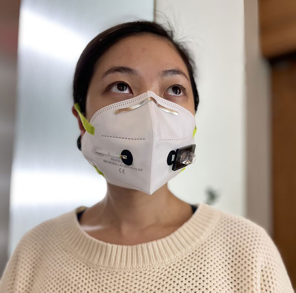 Image: Face Mask with Wearable Biosensors Accurately Diagnoses COVID-19 within 90 Minutes (Photo courtesy of Wyss Institute at Harvard University)