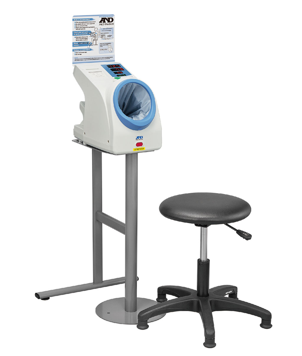 The TM-2657P automatic oscillometric BP device for waiting rooms (Photo courtesy of A&D)