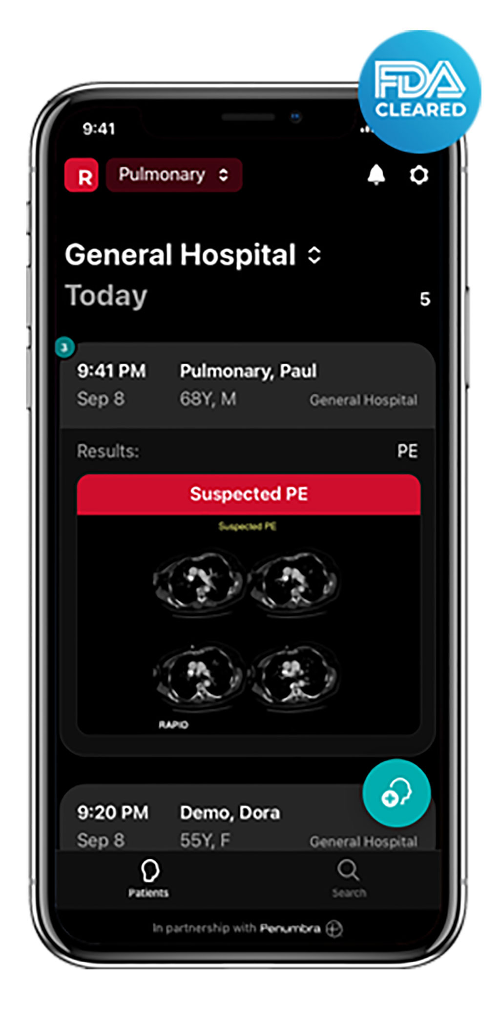 Image: FDA clearance for Rapid PE triage & notification (Photo courtesy of RapidAI)