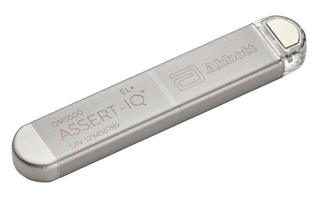 Image: Assert-IQ ICM is the world’s longest lasting Bluetooth-enabled insertable cardiac monitor (Photo courtesy of Abbott)