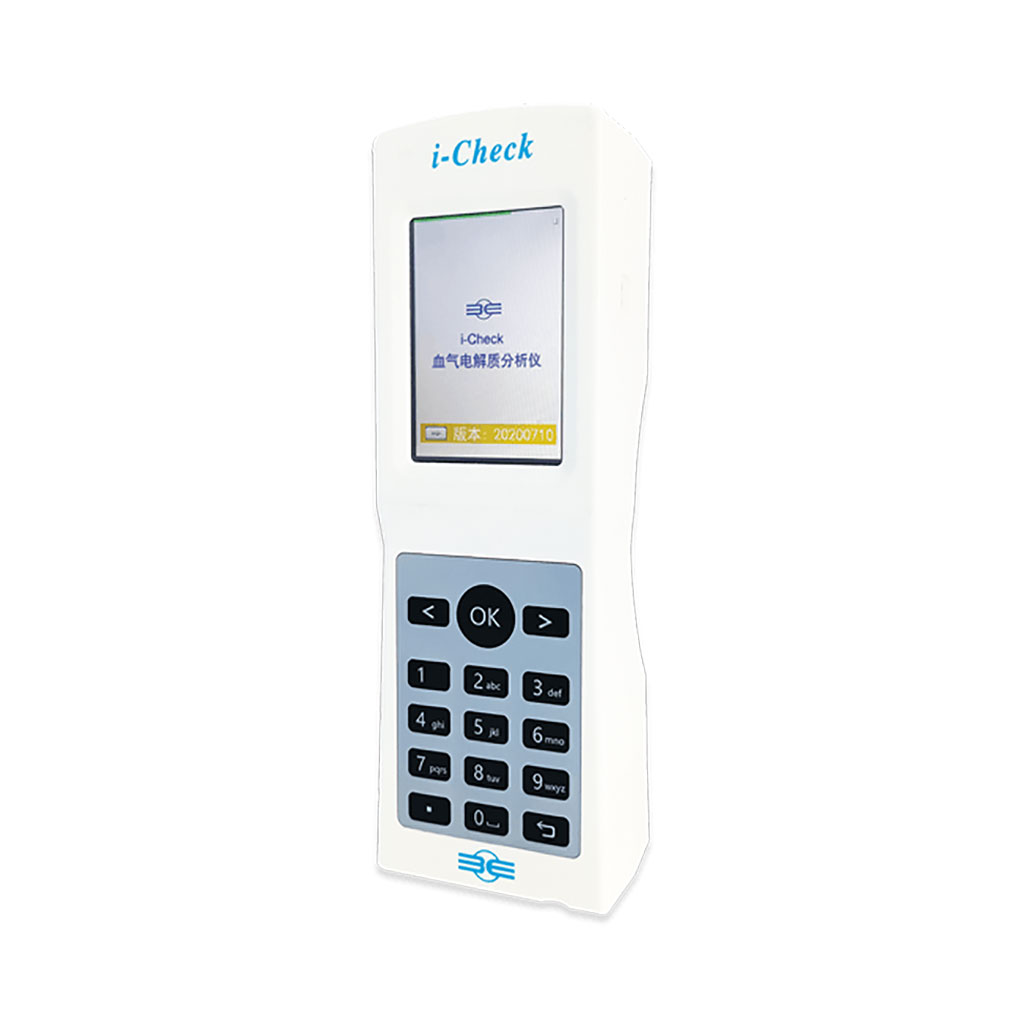 Image: The i-Check handheld blood gas electrolyte analyzer (Photo courtesy of B&E)