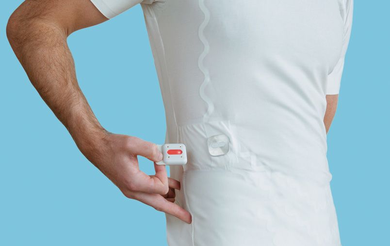 Image: The Viscero ECG monitoring system is integrated seamlessly into clothes (Photo courtesy of PA Consulting)