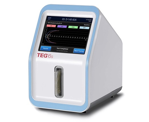 Image: The cartridge-based TEG 6s system provides clinicians a complete picture about a patient\'s coagulation profile (Photo courtesy of Haemonetics Corporation)