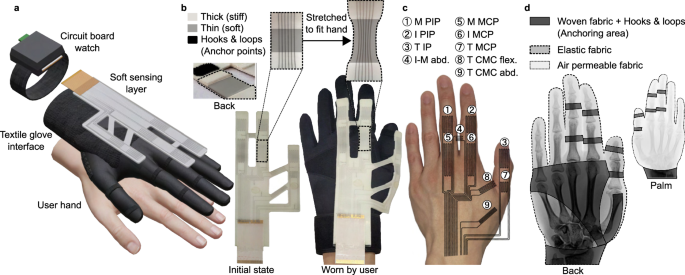 Image: Schematic diagram of the proposed glove system hardware (Photo courtesy of Nature Communications)