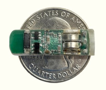 Image: The PillTrek smart capsule measures just 7 millimeters in diameter and 25 millimeters in length (Photo courtesy of Jihong Min and Wei Gao/ Caltech)