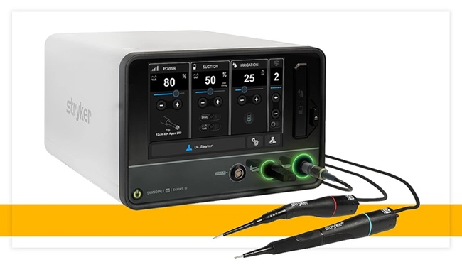 Image: Sonopet 3 is designed to provide enhanced power, precision, and versatility for tissue removal in a single platform. (Photo courtesy of Stryker)