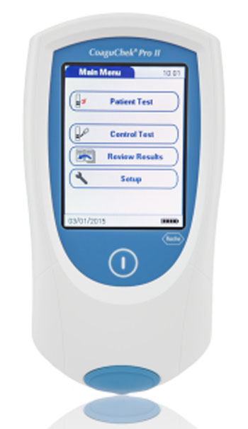 The CoaguChek Pro II coagulation monitor