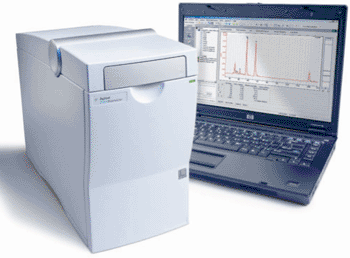 Image: The Agilent 2100 Bioanalyzer for DNA, RNA, and protein analysis (Photo courtesy of Agilent Technologies).