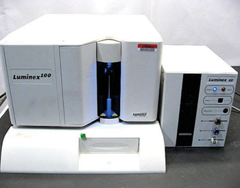 Image: The Luminex 100 multiplex analyzer (Photo courtesy of Luminex Corporation).