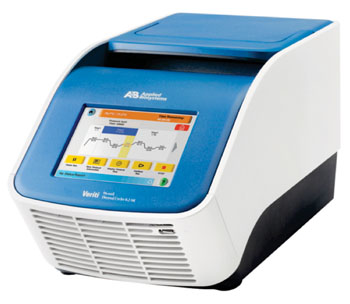 Image: The Veriti 96-Well Thermal Cycler for polymerase chain reactions (PCR) (Photo courtesy of Applied Biosystems).