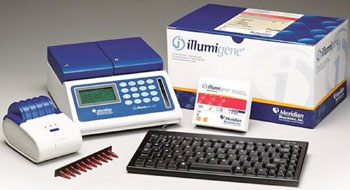 Image: The illumigene assay kit for detecting toxigenic Clostridium difficile (Photo courtesy of Meridian Bioscience Inc.).