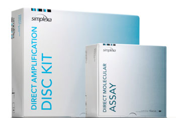 Image: The Simplexa Flu A/B & RSV Direct kit (Photo courtesy of Focus Diagnostics).