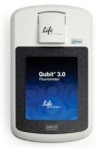 Image: The Qubit 3.0 Fluorometer (Photo courtesy of Life Technologies).