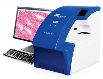 Image: The ScanScope digital slide scanner (Photo courtesy of Aperio Technologies).