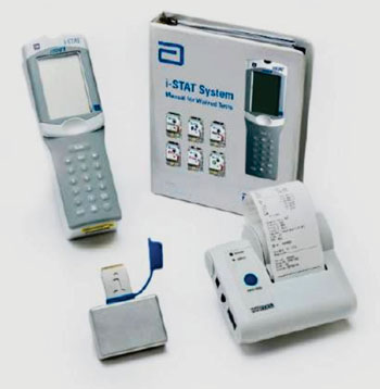 Image: The i-Stat point-of-care system (Photo courtesy of Abbott Point of Care).
