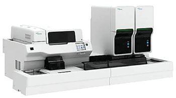 The Sysmex XN-3000 automated hematology analyzer (Photo courtesy of Sysmex Corporation).