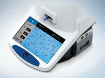 Image: The Cell Counter model R1 offers user-friendly and cost-effective cell counting for routine cell culturing in a portable design (Photo courtesy of Olympus Corporation).