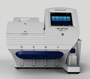 Ионно-протонный секвенатор Ion Torrent (фото любезно предоставлено Life Technologies/ Thermo Fisher). Ионно-протонный секвенатор Ion Torrent (фото любезно предоставлено Life Technologies/ Thermo Fisher).