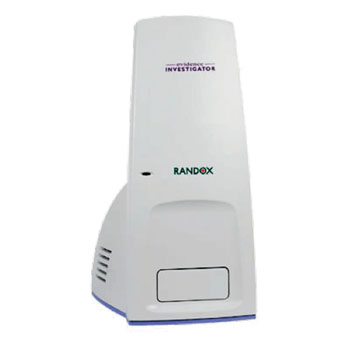 Image: The semi-automated benchtop Evidence Investigator analyzer (Photo courtesy of Randox).