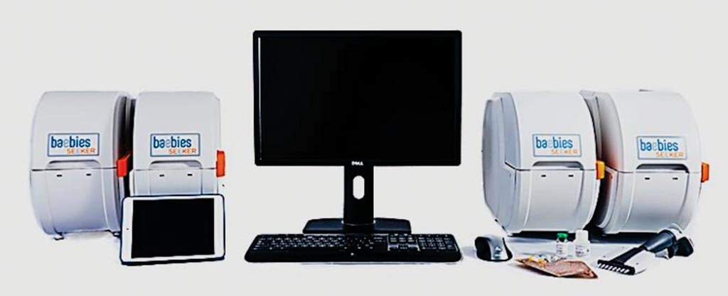 图片：SEEKER工作站是一种高通量实验室解决方案，能用干血斑样本测量酶的活性（图片蒙Baebies公司惠赐）。