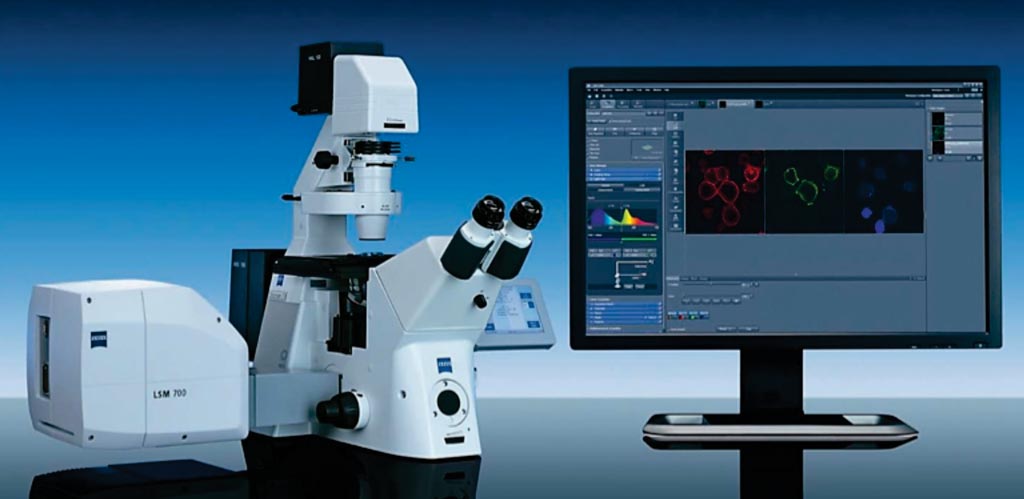 Image: The LSM 700 laser scanning microscope (Photo courtesy of Zeiss).