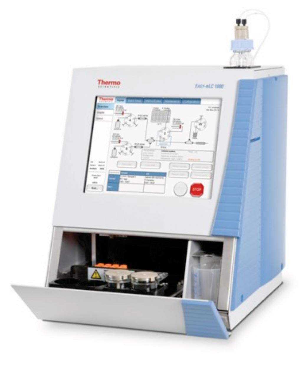 Система жидкостной хроматографии Easy-nLC 1000 (фото любезно предоставлено Thermo Fisher Scientific). Система жидкостной хроматографии Easy-nLC 1000 (фото любезно предоставлено Thermo Fisher Scientific).