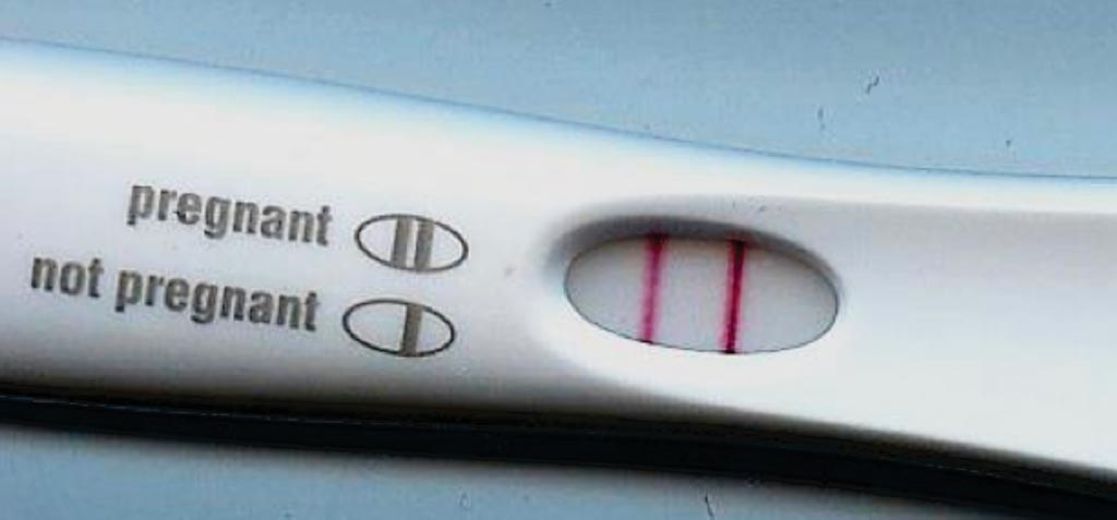 Image: A positive pregnancy test; Women with test results indicating low ovarian reserve were no less likely to conceive within six or 12 months of attempts than women whose laboratory tests did not point to a limited egg supply (Photo courtesy of News Health Advisor).