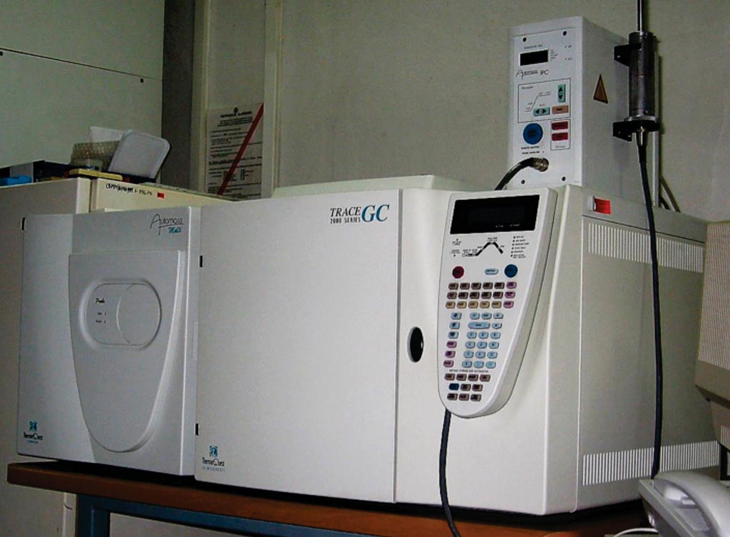 Image: The ThermoQuest Trace GC 2000 gas chromatography mass spectroscopy (GCMS) platform (Photo courtesy of Strona Polimerka).