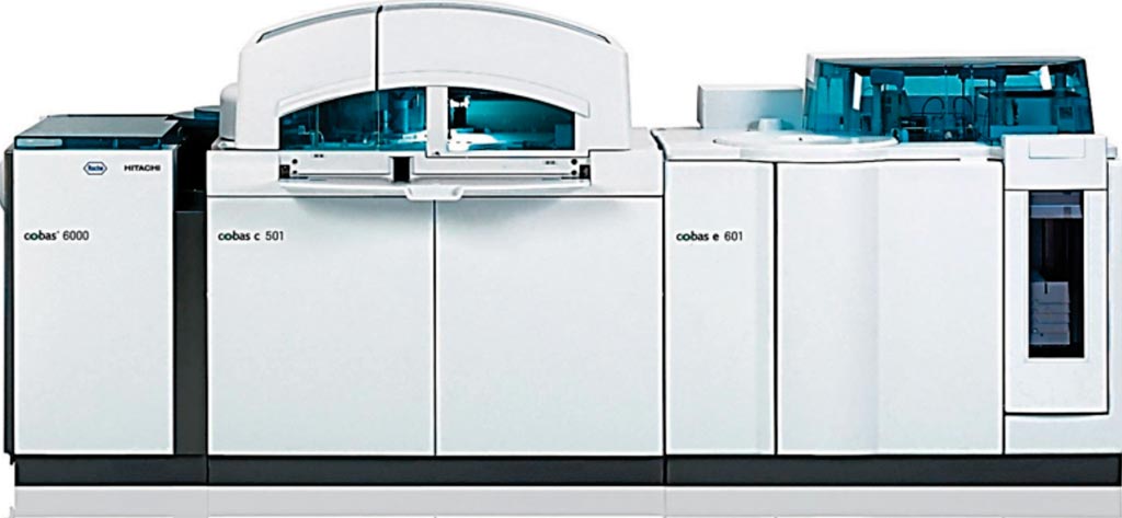 Image: The Cobas 6000 modular analytical system (Photo courtesy of Roche).