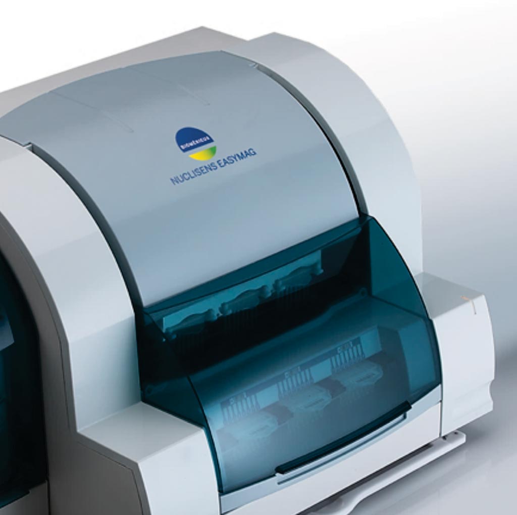 Image: The NucliSENS EasyMag is an automated platform specifically optimized for total nucleic acid extraction (Photo courtesy of bioMérieux).