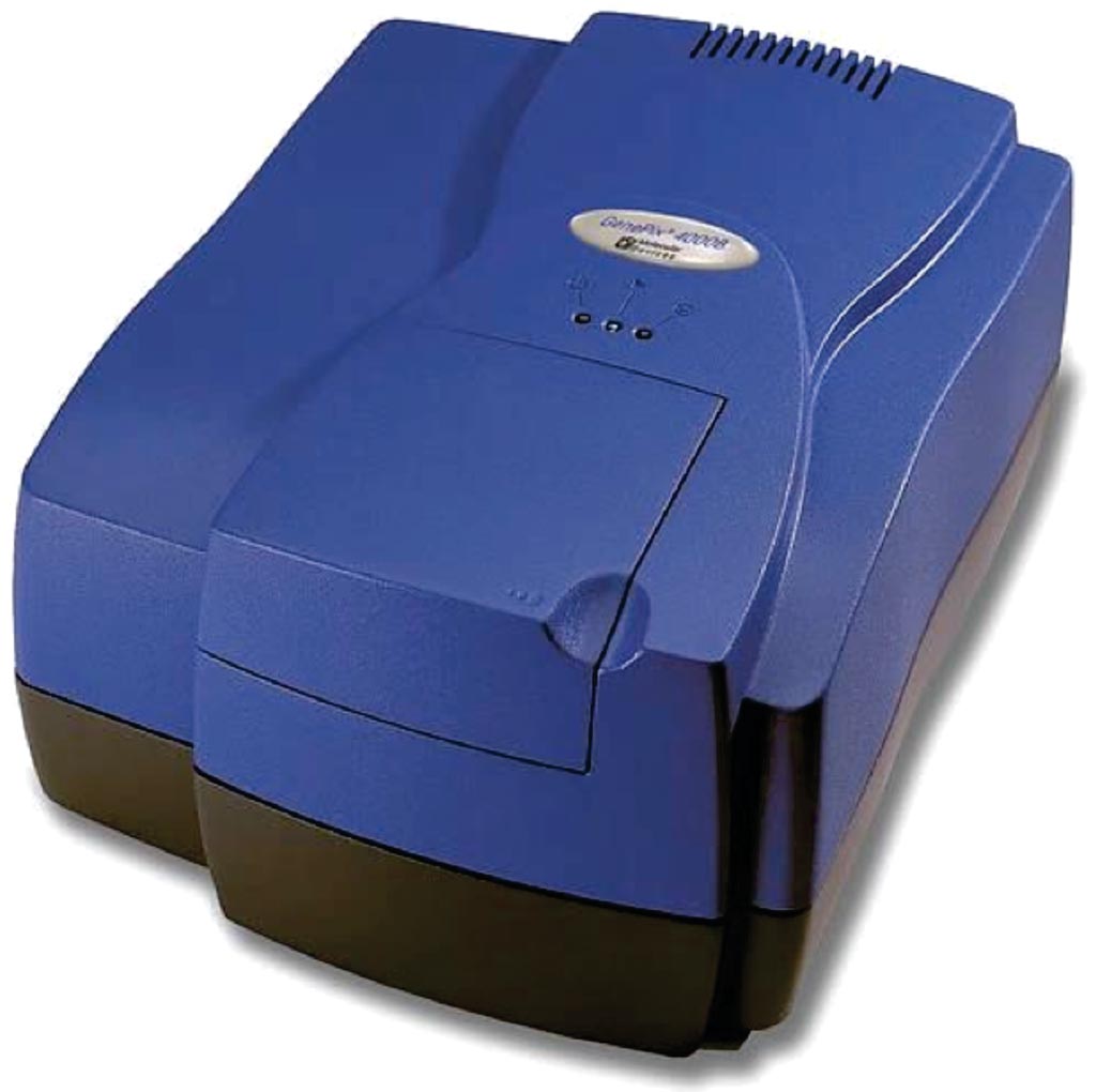 Image: The Genepix 4000B microarray scanner (Photo courtesy of Molecular Devices).