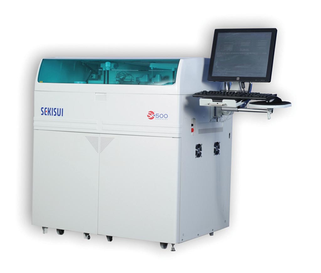 Image: The SK500 clinical chemistry system (Photo courtesy of Sekisui Diagnostics).