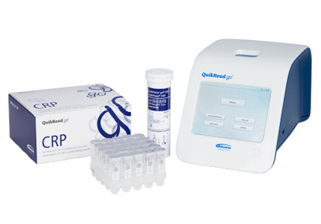 Image: The QuikRead go CRP kit (Photo courtesy of Orion Diagnostica).