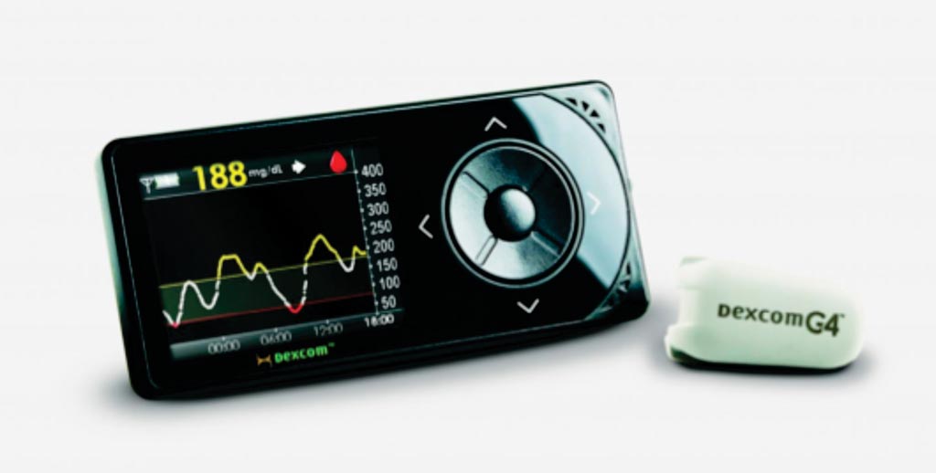 Image: The G4 Platinum continuous glucose monitoring (CGM) system (Photo courtesy of Dexcom).
