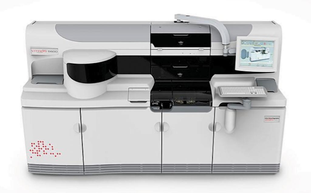 Image: The Vitros 5600 integrated system for blood analysis (Photo courtesy of Ortho Clinical Diagnostics).